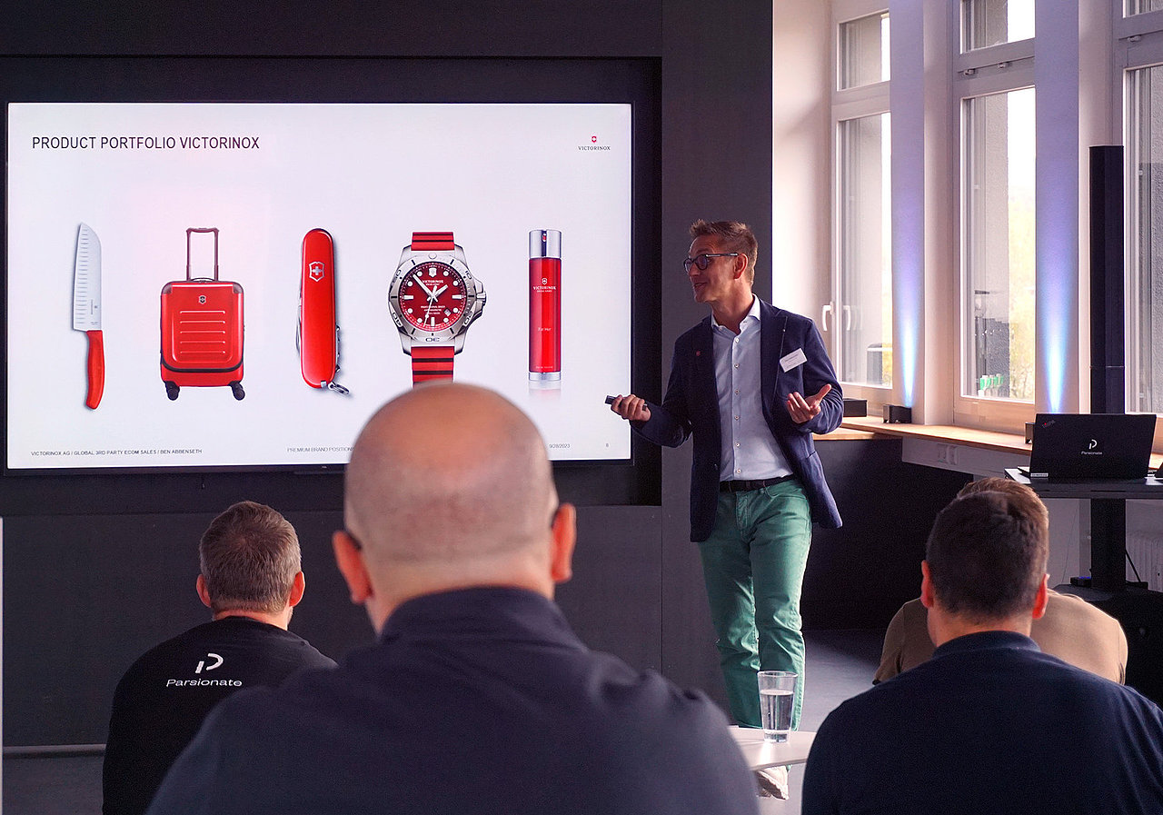 Ben Abbenseth von Victorinox beim Data & Analytics Xchange 2023 